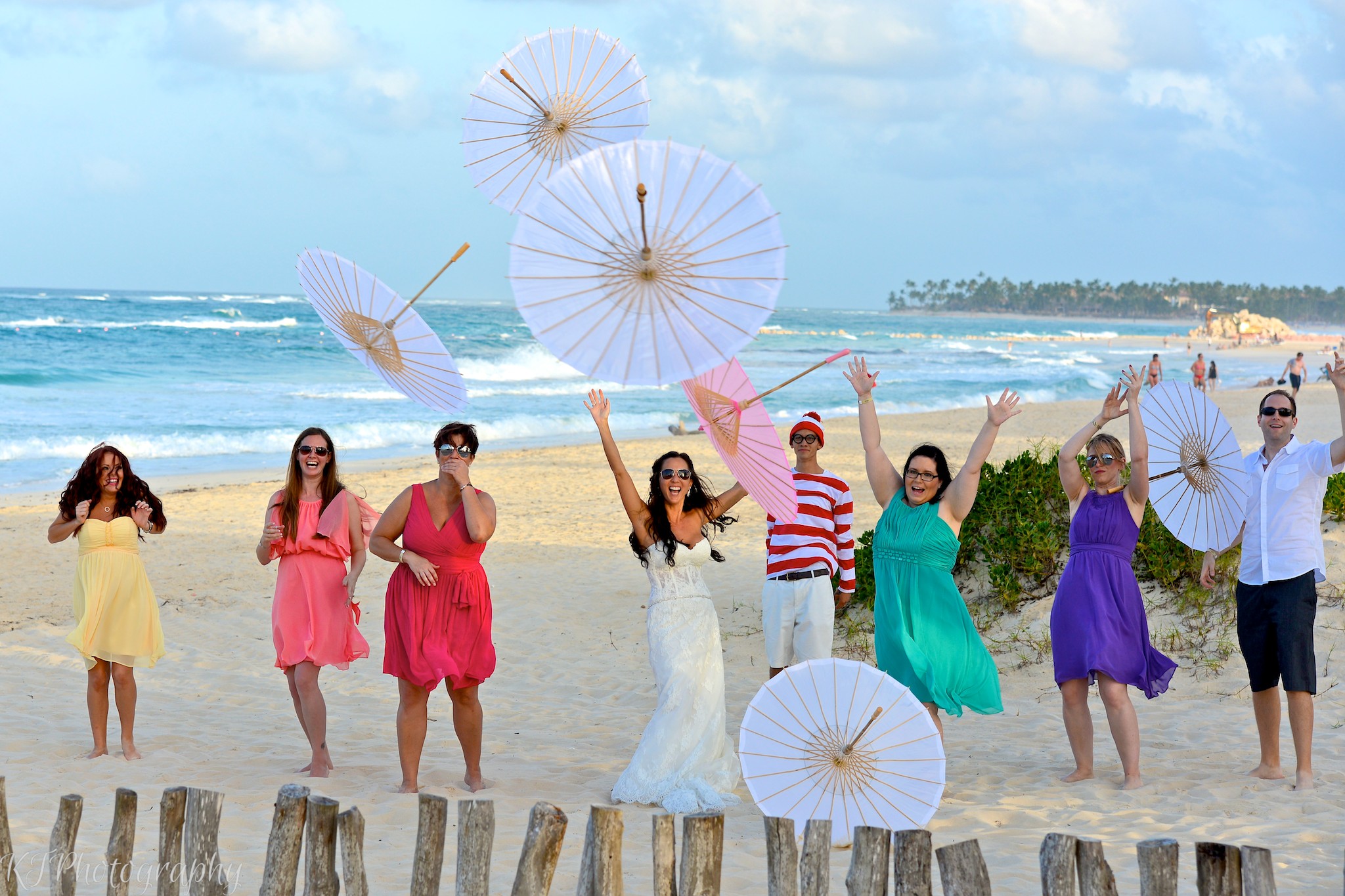 wedding parasol throw