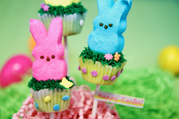 DIY easter peeps pops recipe