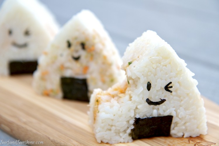 how to make crab onigiri