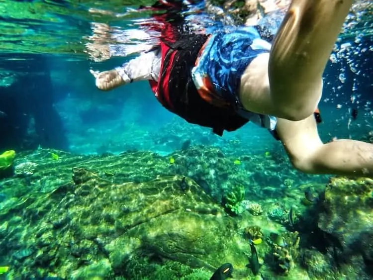 snorkeling at aulani