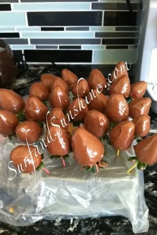 Football Chocolate Covered Strawberries