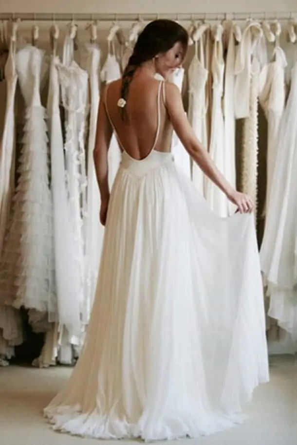 Wanda Borges Wedding Dresses: Open Back or Backless Gowns