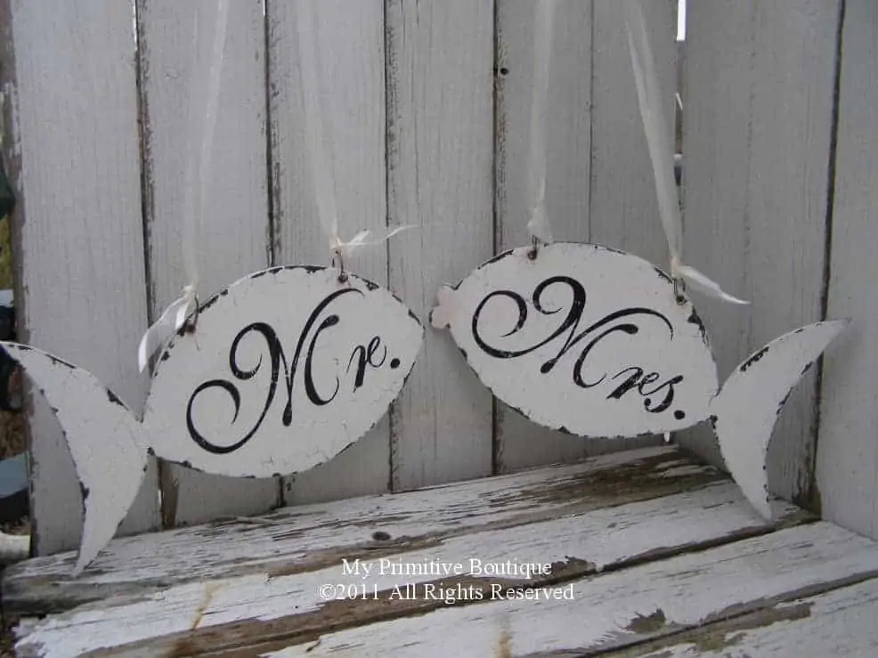 Mr. and Mrs. Wedding Chair Ideas