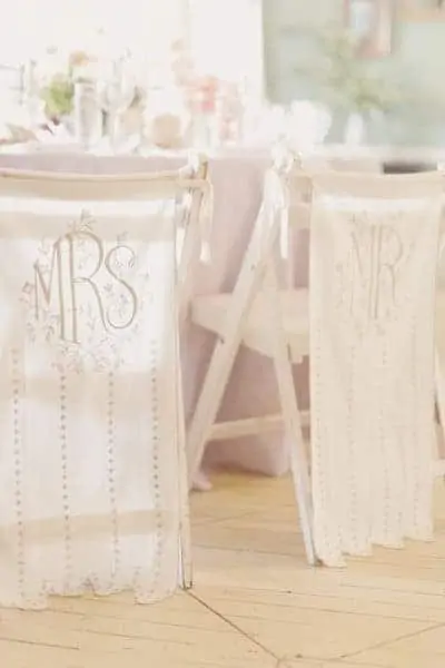 Mr. and Mrs. Wedding Chair Ideas