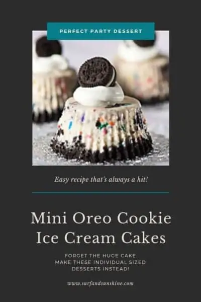 Mini Oreo Cake Individual Ice Cream Cakes