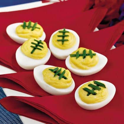 football deviled eggs