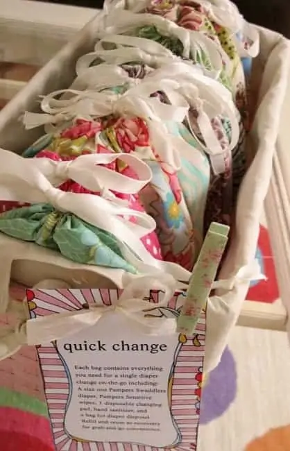 diy grab and go diaper change bags