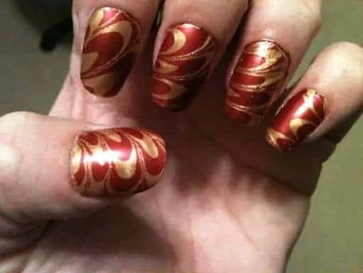 Iron Man Inspired Nails