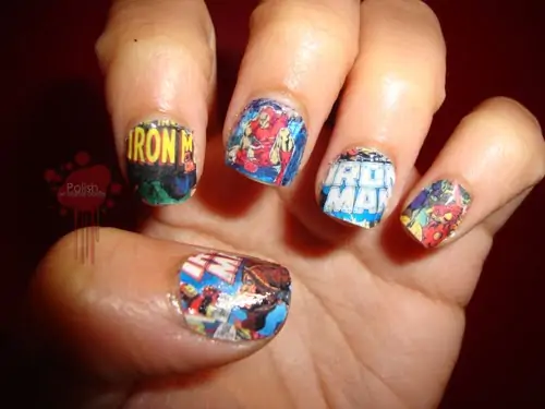 Iron Man Inspired Nails