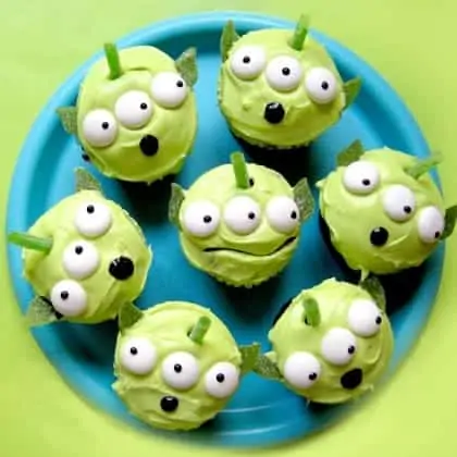 Alien Cupcakes