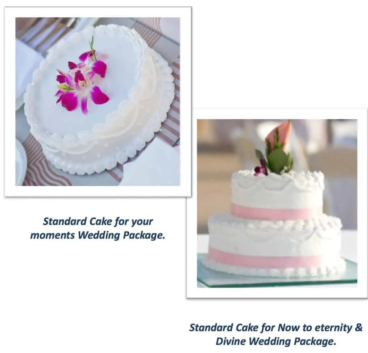 now amber wedding cake options