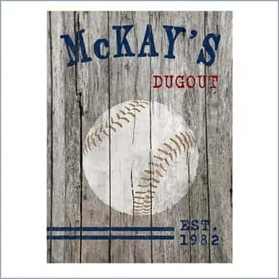 Baseball canvas print