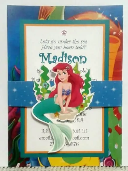 Little Mermaid Invitations