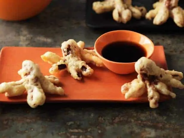 Halloween Tempura Hot Dog Octopus Bites