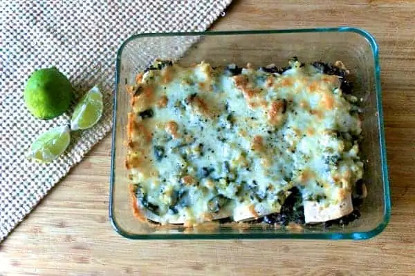 Black Bean and Red Quinoa Enchiladas with Salsa Verde (1)