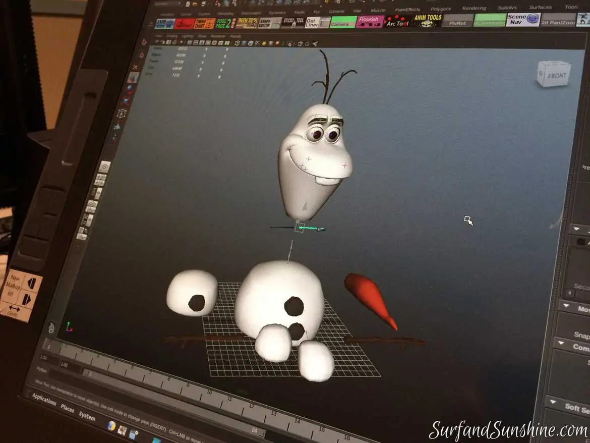 animating disney frozen olaf