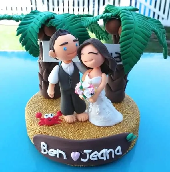 crayola model magic custom wedding cake topper