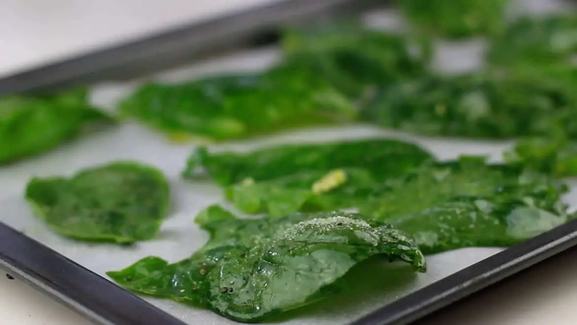 baked spinach chips recipe