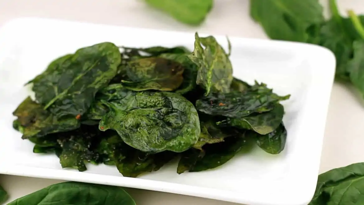 baked spinach chips recipe