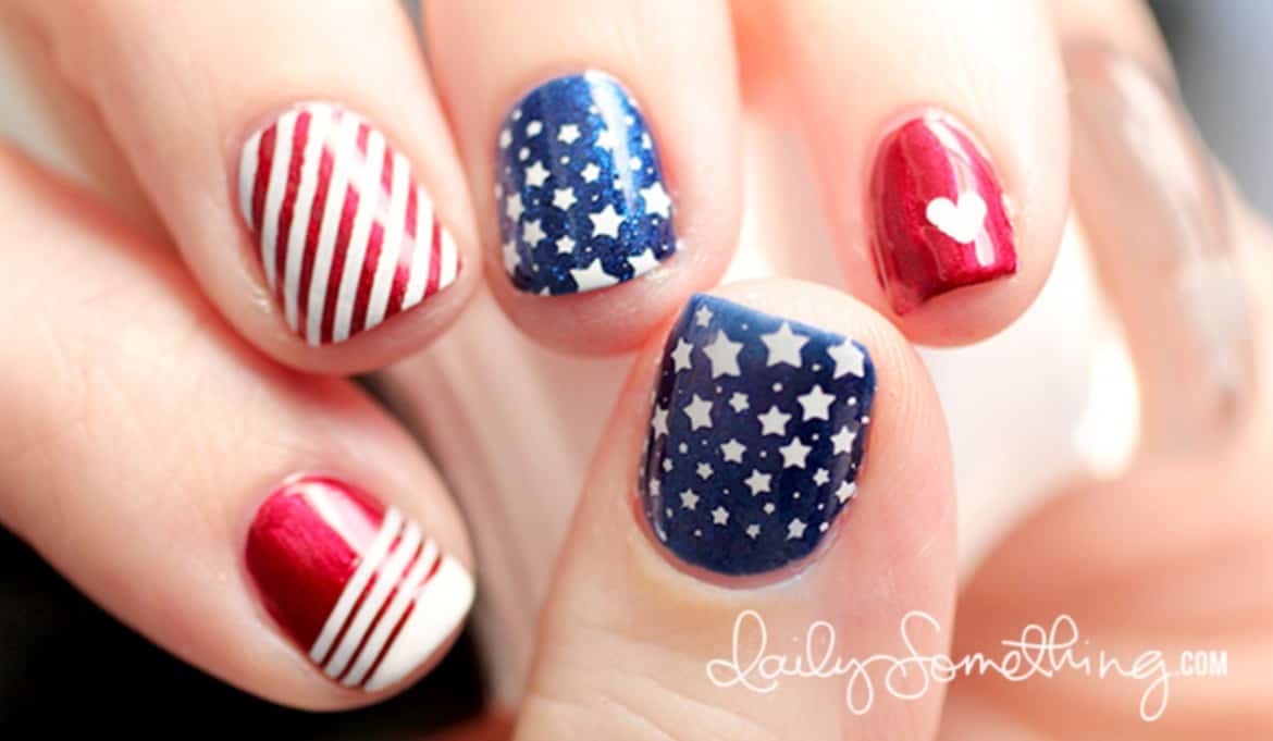 Fourth of July Nail Art