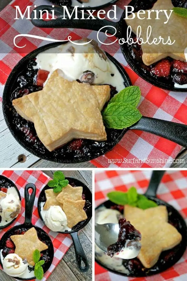 mini mixed berry cobbler recipe