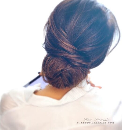 messy bun updo