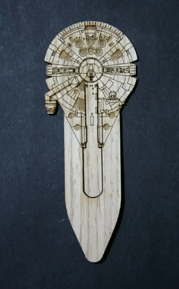 Millennium Falcon Inspired Bookmark