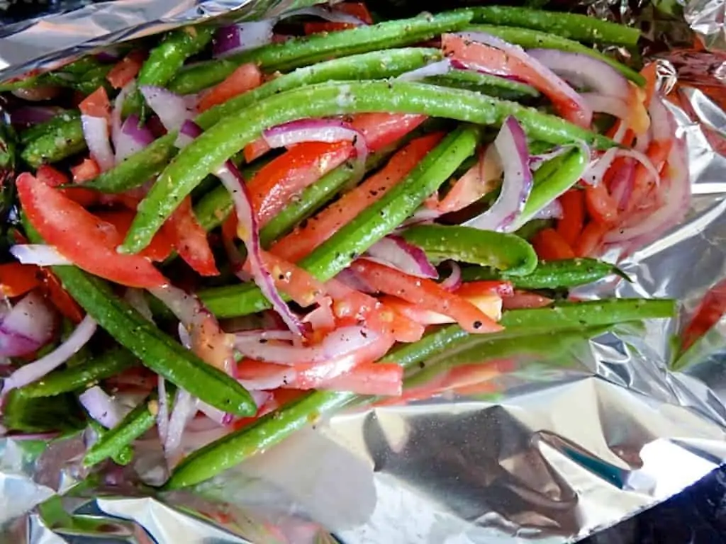 beer and garlic grilled green beans recipe