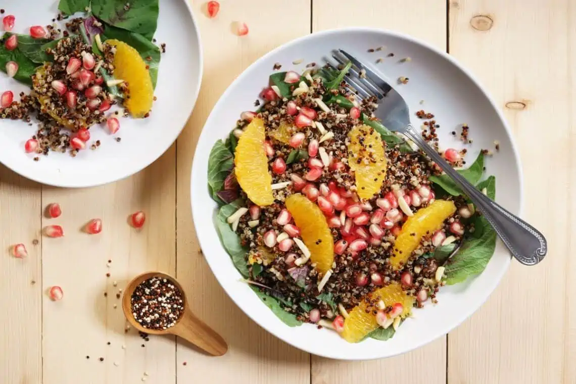 Quinoa salad with pomegranate