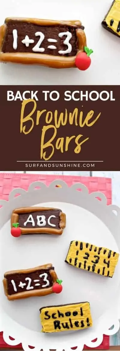 back to school brownie bars pinterest