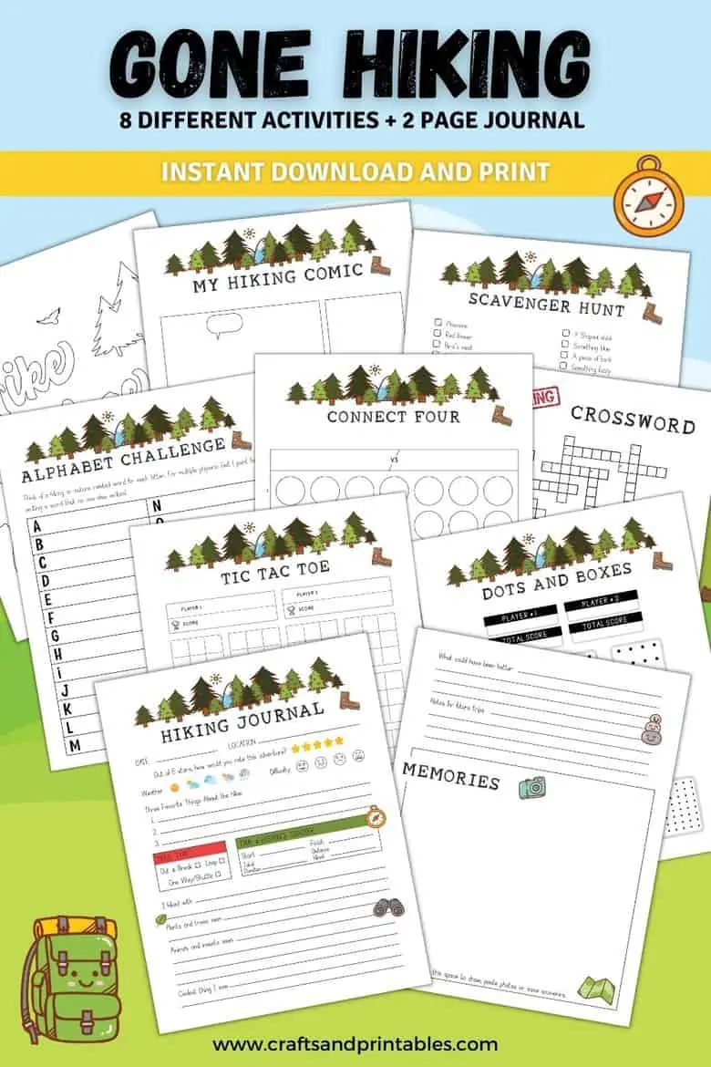 hiking journal template PIN