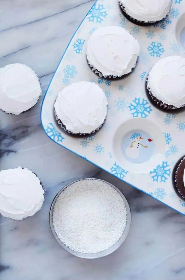 snowman cupcake recipe