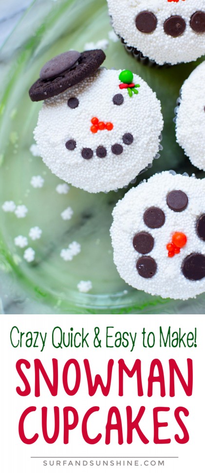 short snowman cupcake recipe pinterest