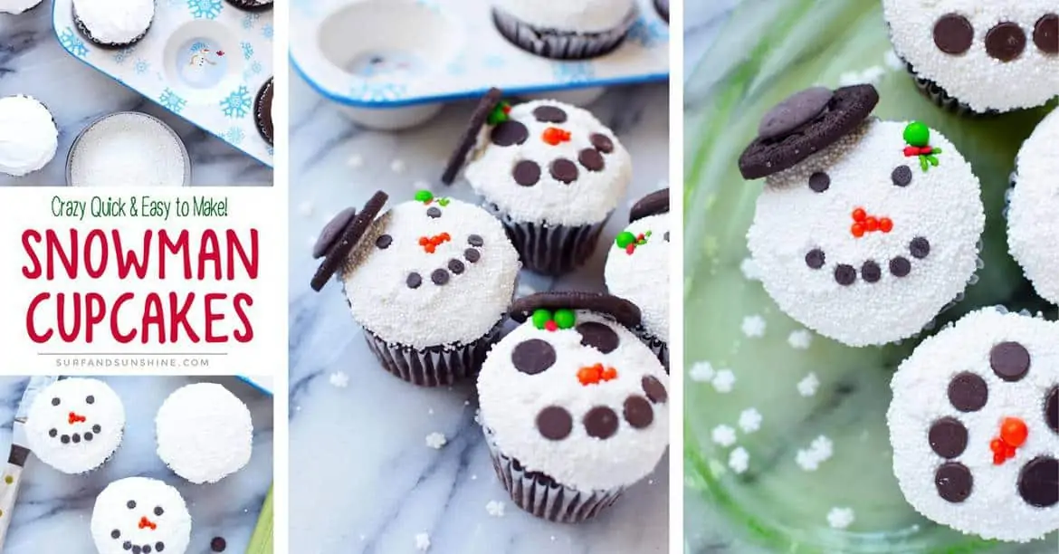 snowman cupcake recipe