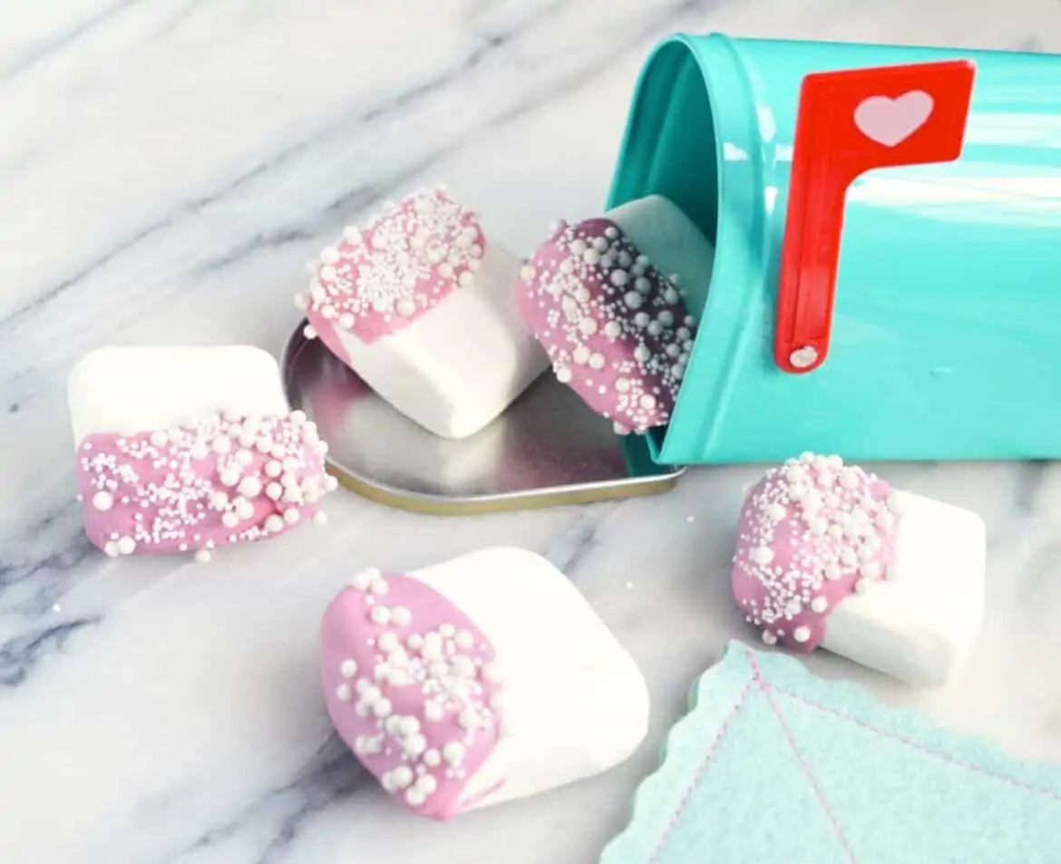 valentine chocolate dipped marshmallows recipe