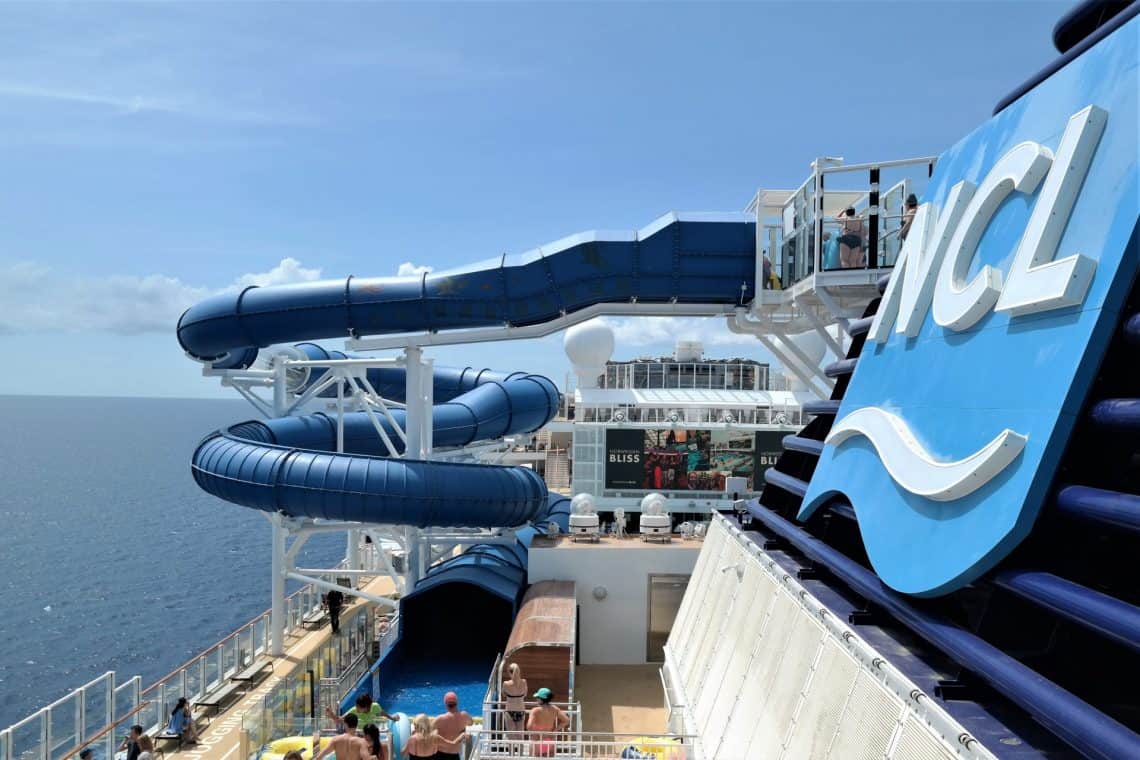 Norwegian Bliss water slide