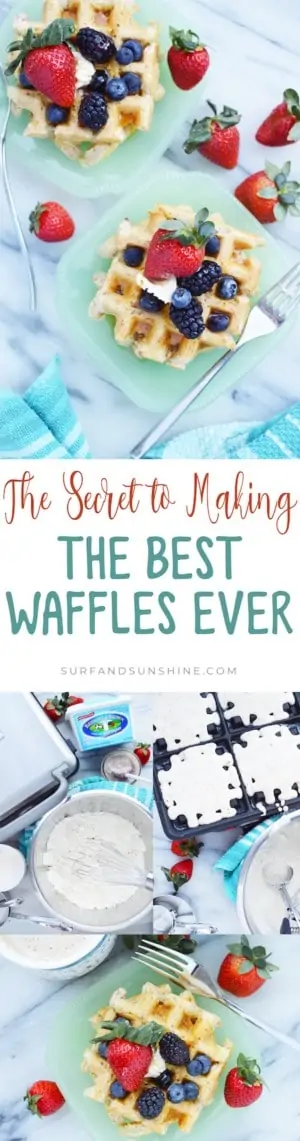 the secret to the best homemade waffle recipe ever pinterest 3