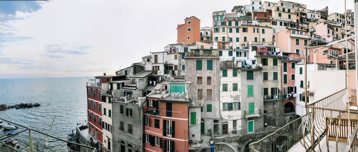 Cinque terre italy riomagiorre balcony view airbnb