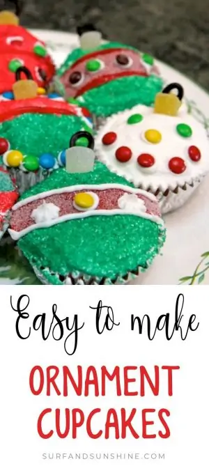 Easy Christmas Ornament Cupcake Recipe