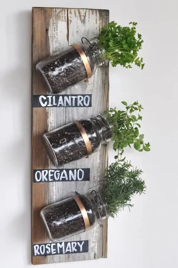 herb garden mason jar crafts