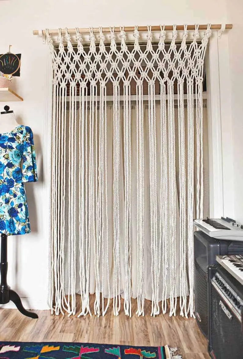 how to make macrame curtains