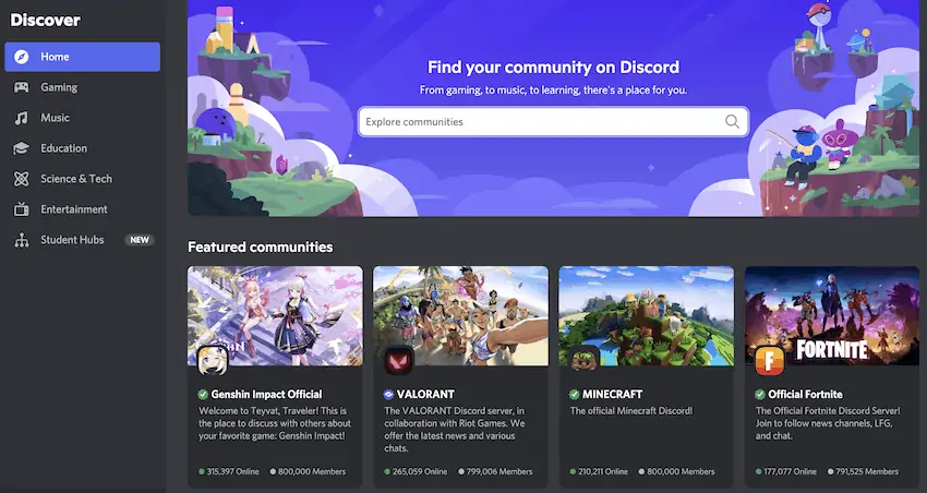 discord public servers