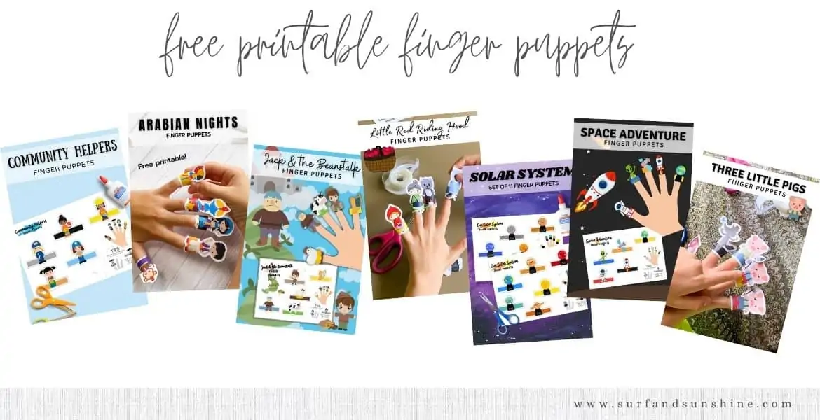 Free Printable Finger Puppets for Kids