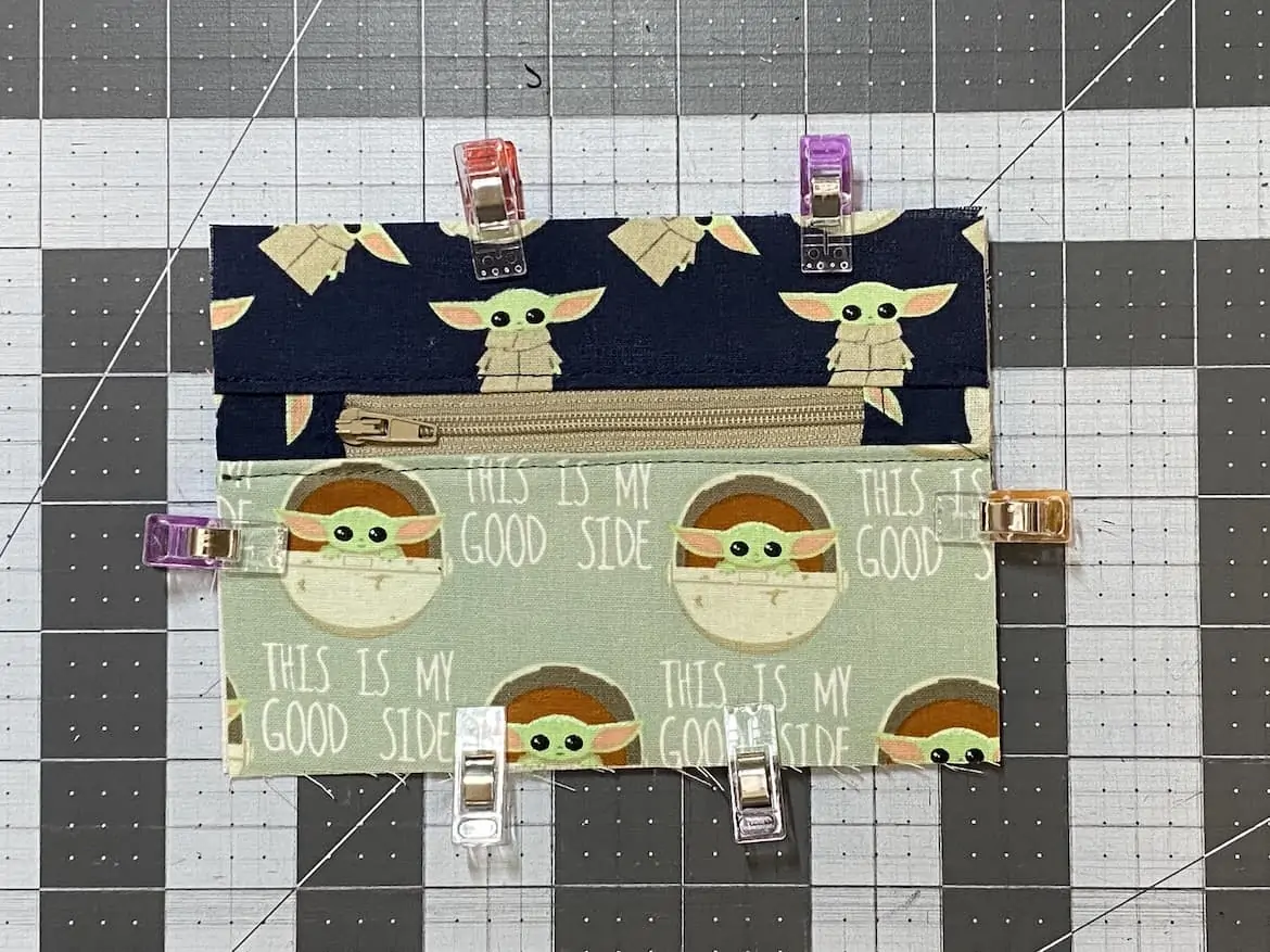 Two Zip DIY Coin Purse Pattern free Sewing Tutorial