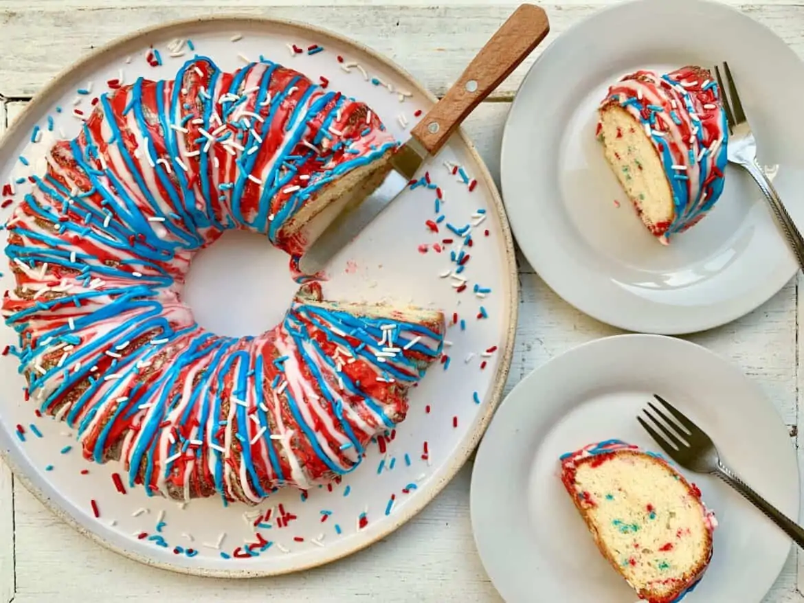 Firecracker Bundt cake