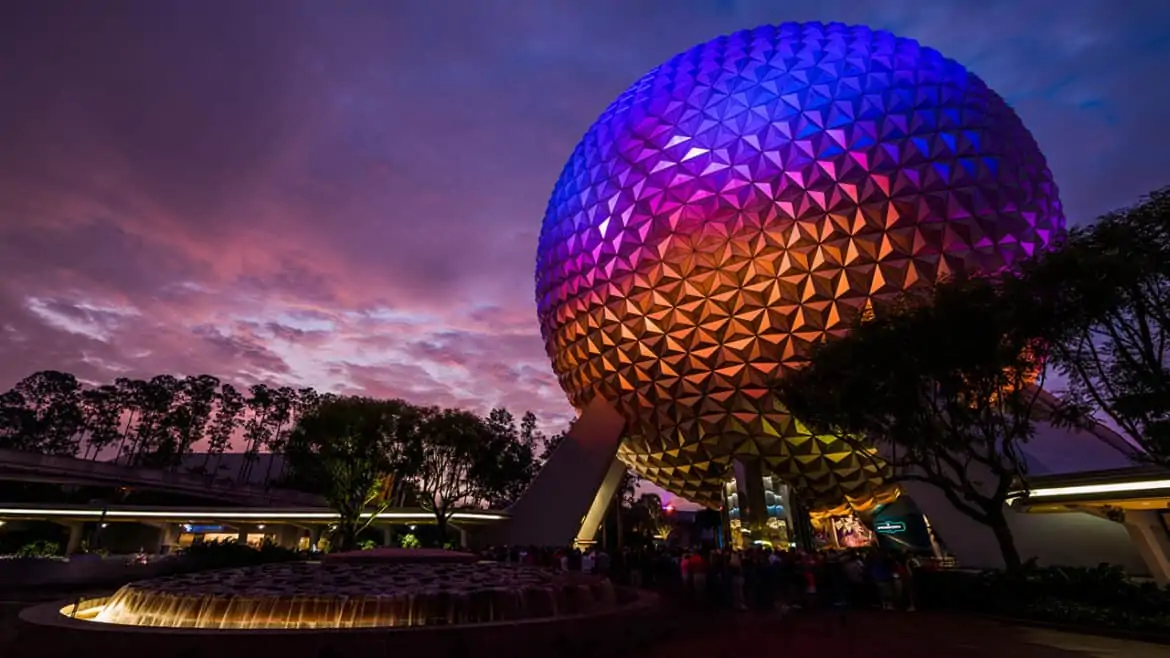 spaceship earth ride disney