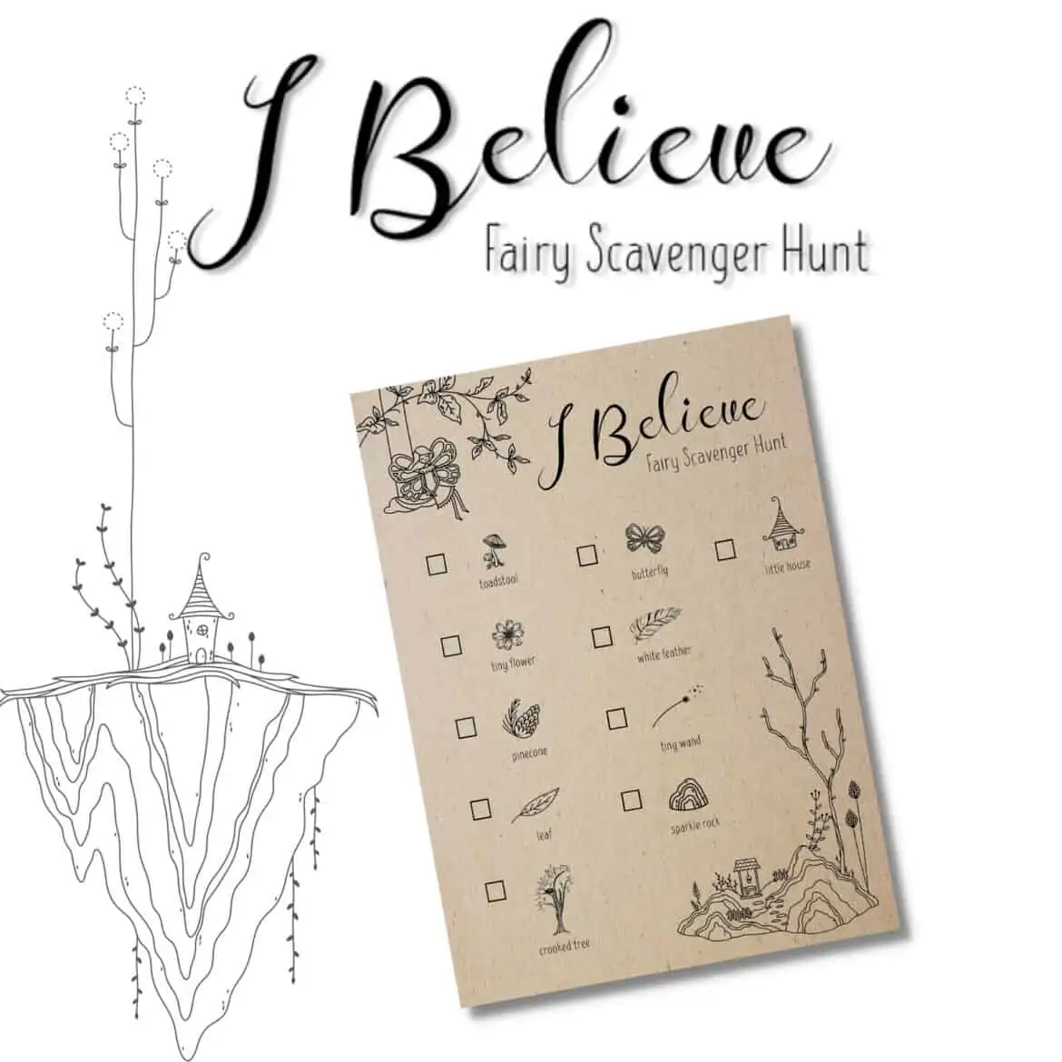 fairy scavenger hunt printable