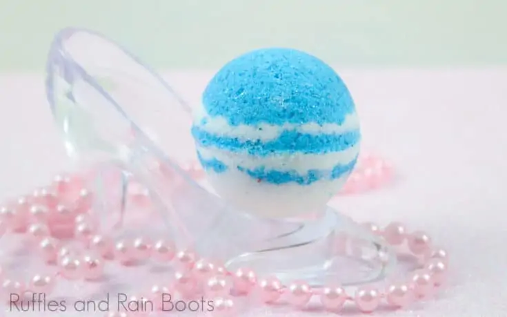 Glass Slipper Bath Bombs for Cinderella