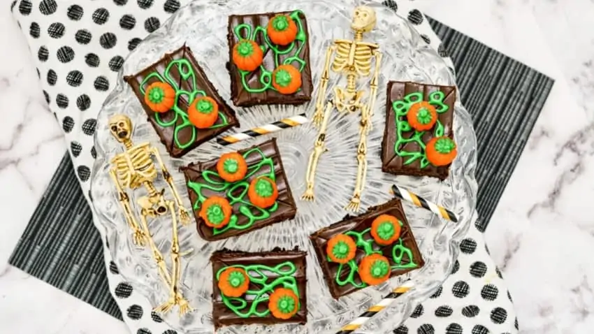 Halloween Brownie Ideas Pumpkin Patch Brownie (3)