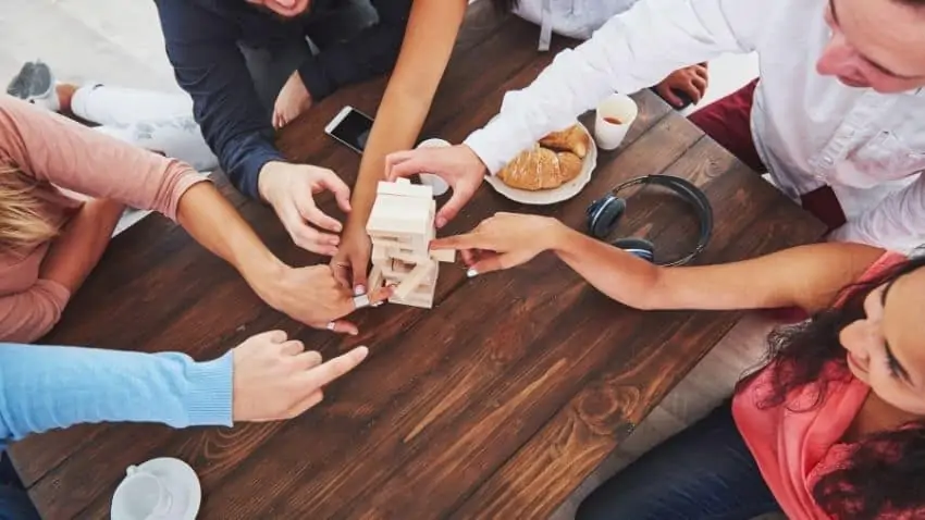 friends playing a game